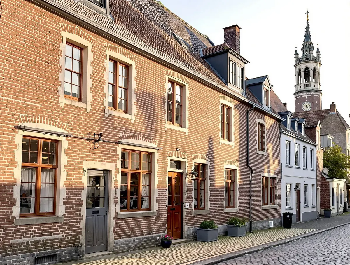 Maison berguoise rénovée avec fenêtres bois sur mesure